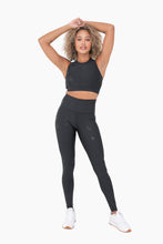 Load image into Gallery viewer, Black Star Foil Leggings

