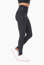 Load image into Gallery viewer, Black Star Foil Leggings
