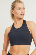 Load image into Gallery viewer, High Neck Cross Back Sports Bra

